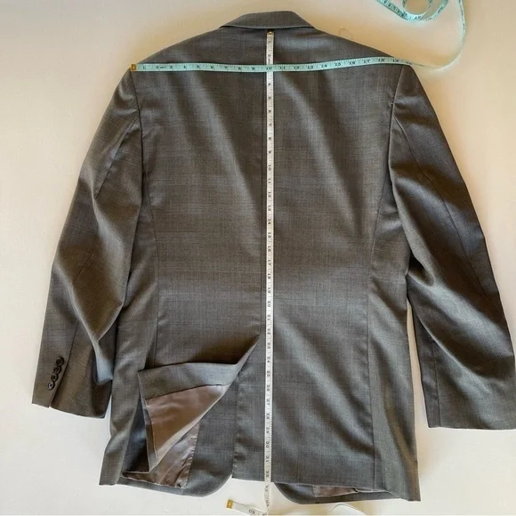 Jos A Bank Mens Sport Coat Blazer Sport Jacket Two Button Wool Silk Size 42 L